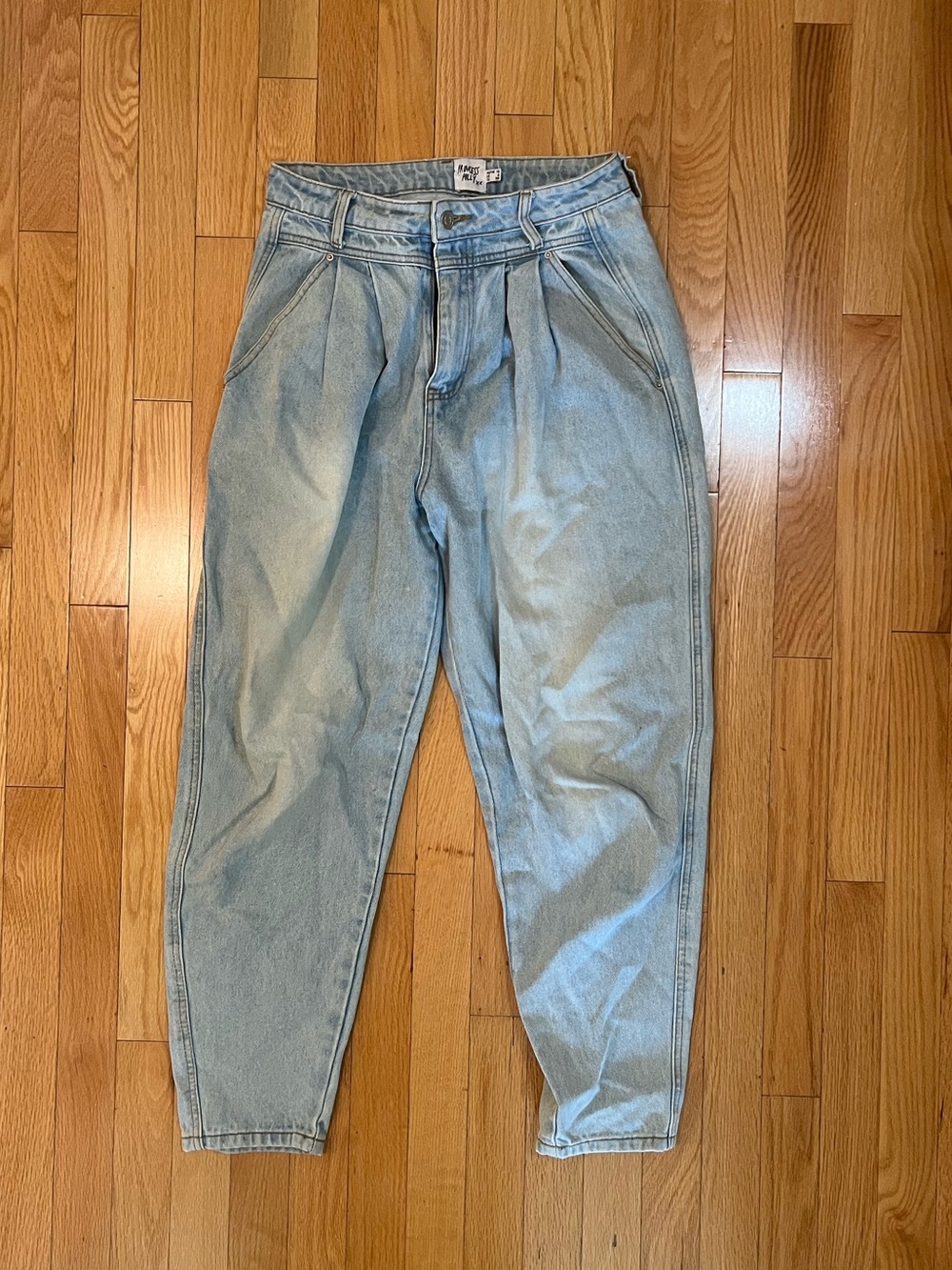 Princess Polly Light Blue barrel women’s Jeans